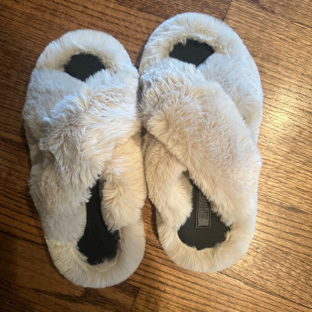 Apparis Biba Slippers in Latte size 9 - worn once never outside